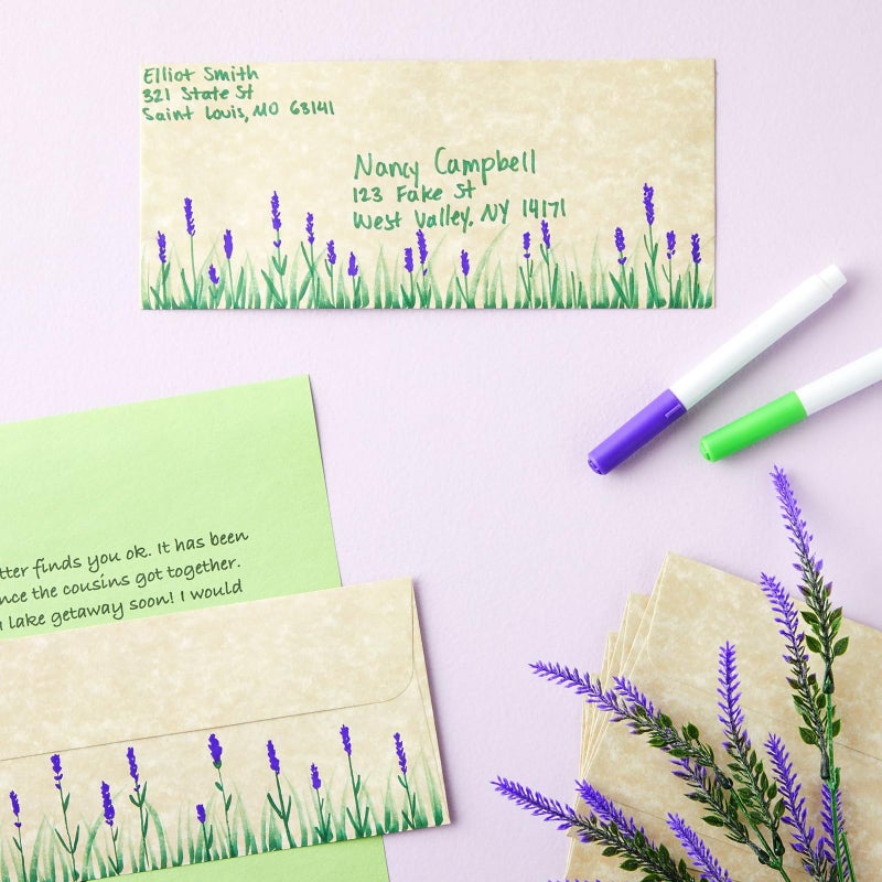 Sustainable Greetings 50-Pack #10 Parchment Paper Business Mailers - 4 1/8 x 9 1/2 In, Ivory 90 GSM - Peel & Seal Adhesive Strip Closure for Letters & Invitations - Image 3